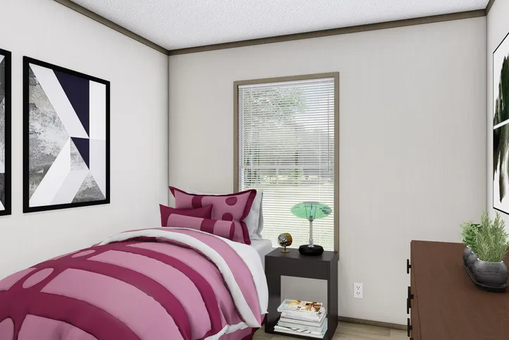 The BOONE   28X56 Exterior. This Manufactured Mobile Home features 4 bedrooms and 2 baths.