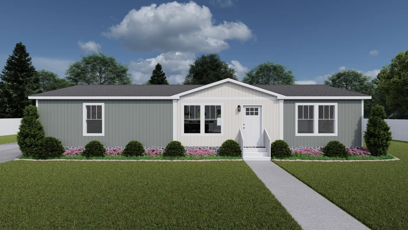 The LIMELIGHT Exterior. This Manufactured Mobile Home features 3 bedrooms and 2 baths.