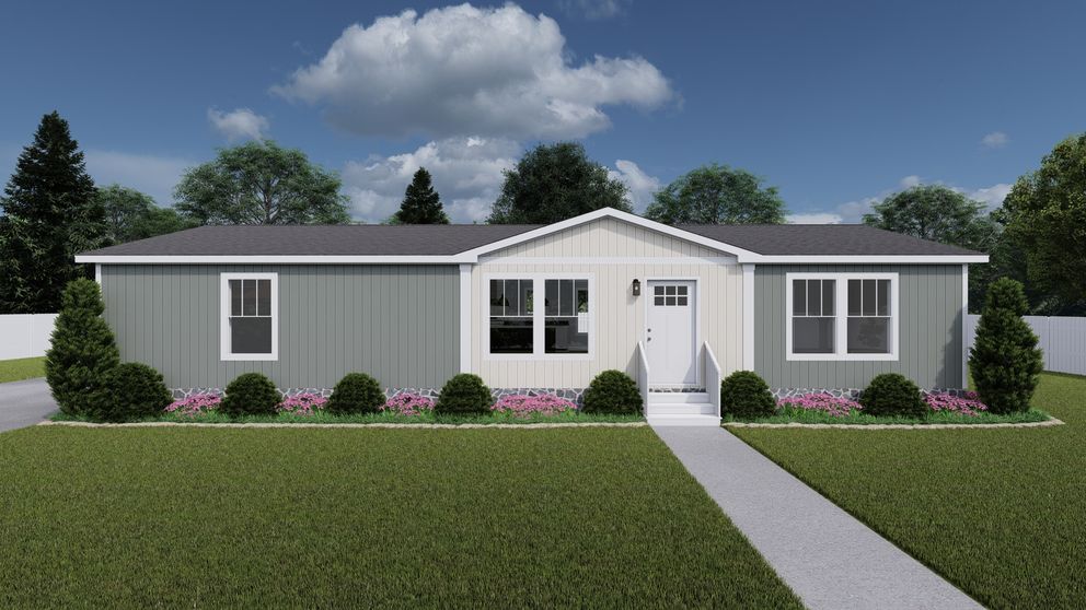 The LIMELIGHT Exterior. This Manufactured Mobile Home features 3 bedrooms and 2 baths.