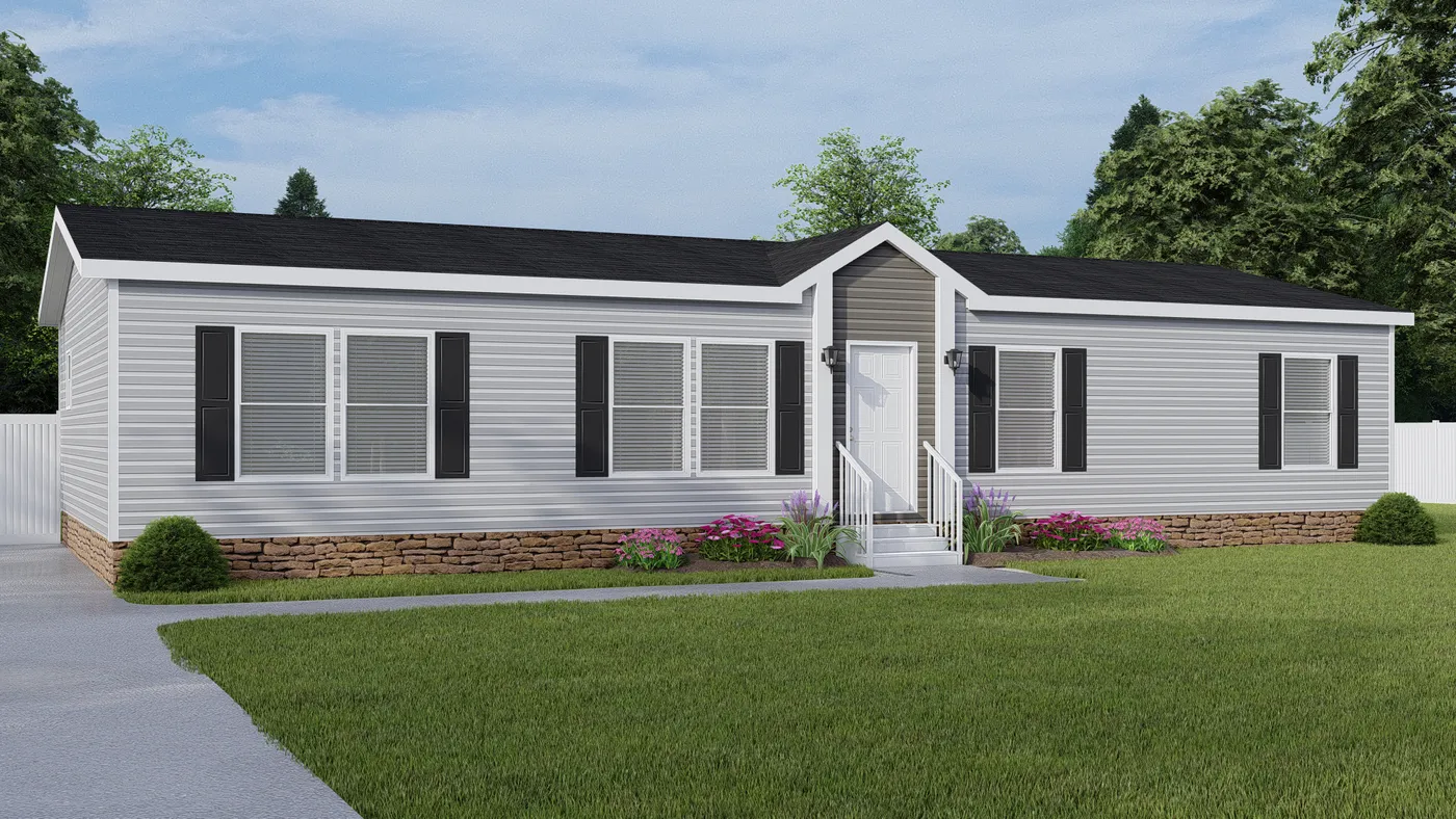 The THE ANNIVERSARY 2.1 Exterior. This Manufactured Mobile Home features 3 bedrooms and 2 baths.