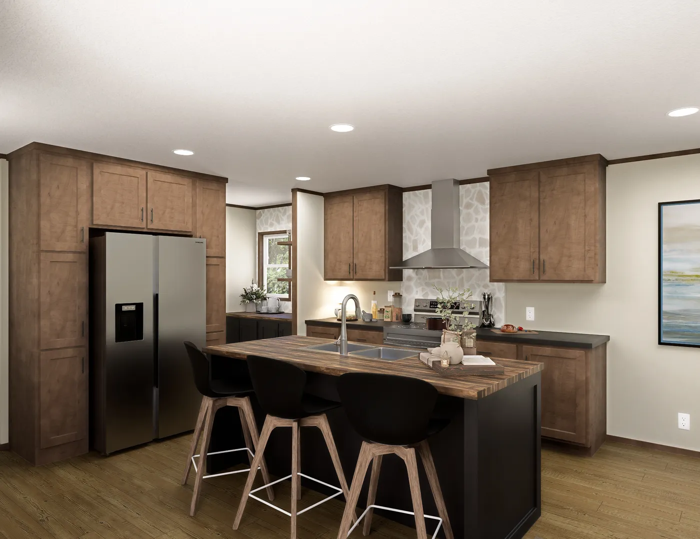 The TUSCANY Exterior. This Manufactured Mobile Home features 2 bedrooms and 2 baths.