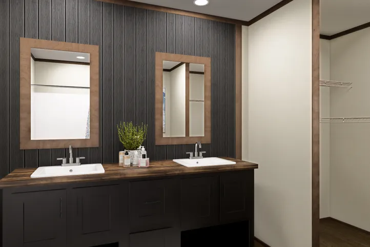 The BOONE Exterior. This Manufactured Mobile Home features 4 bedrooms and 2 baths.