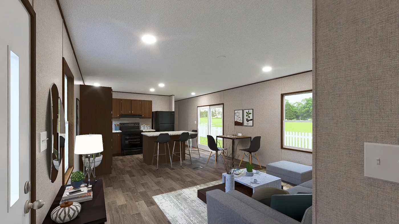 The ASPEN Exterior. This Manufactured Mobile Home features 3 bedrooms and 2 baths.