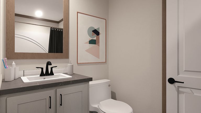 The EVERETT ELITE Exterior. This Manufactured Mobile Home features 4 bedrooms and 3 baths.