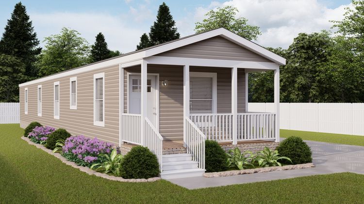 The 7616-4773P THE PULSE Exterior. This Manufactured Mobile Home features 3 bedrooms and 2 baths.