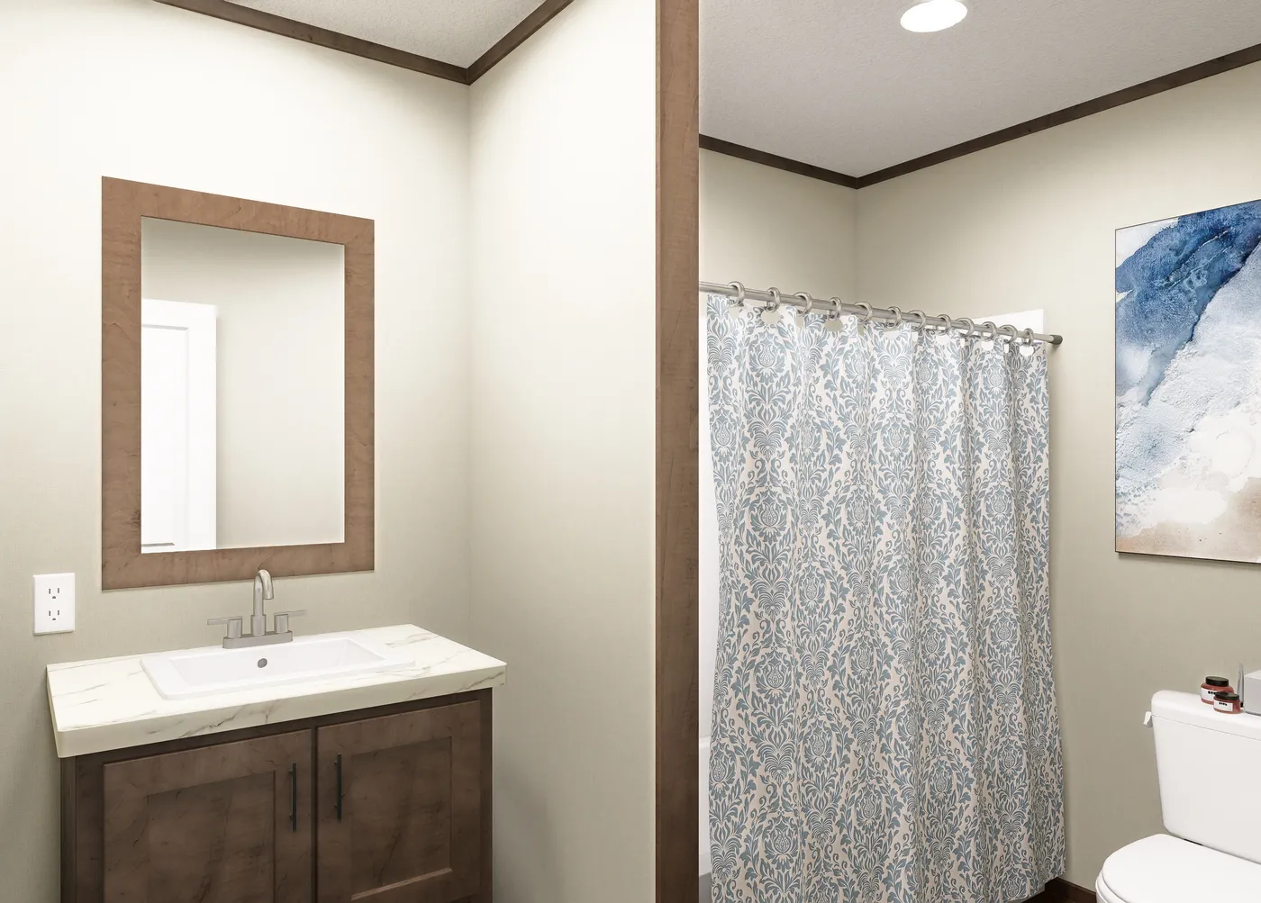 The CROCKETT Exterior. This Manufactured Mobile Home features 3 bedrooms and 2 baths.