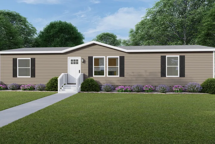 The RIO Exterior. This Manufactured Mobile Home features 3 bedrooms and 2 baths.