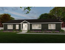 The 3545 JAMESTOWN Exterior. This Modular Home features 3 bedrooms and 2 baths.