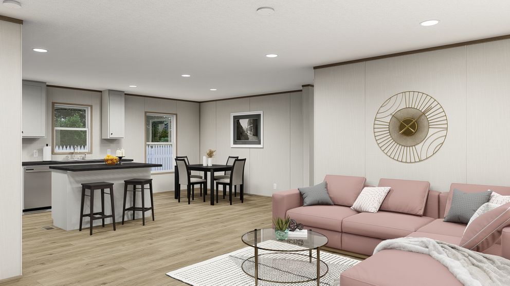 The VISTA Exterior. This Manufactured Mobile Home features 3 bedrooms and 2 baths.