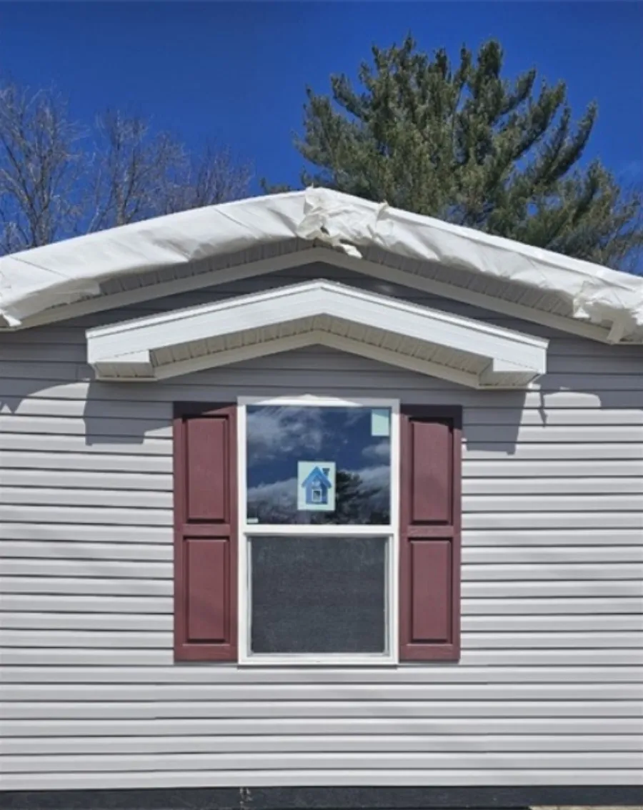 The TOPAZ Exterior. This Manufactured Mobile Home features 3 bedrooms and 2 baths.