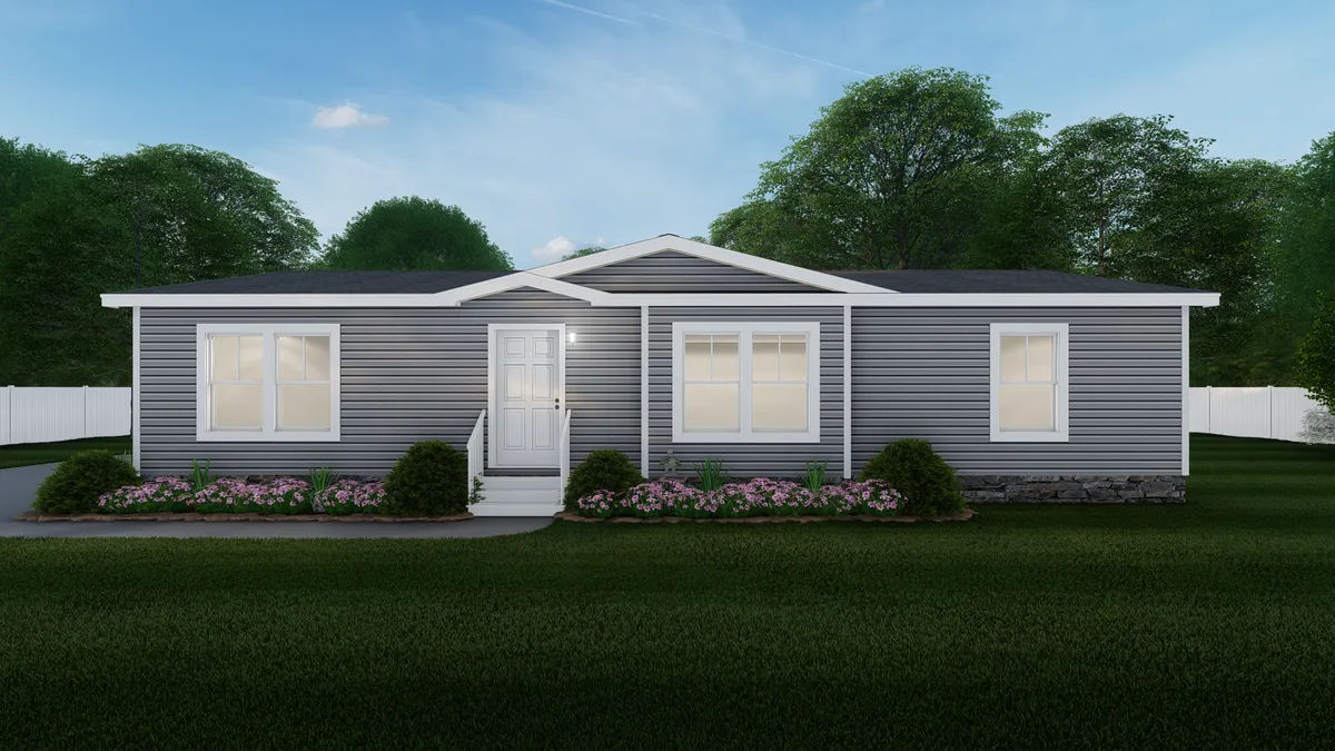 The LEGACY 405 Exterior. This Manufactured Mobile Home features 3 bedrooms and 2 baths.