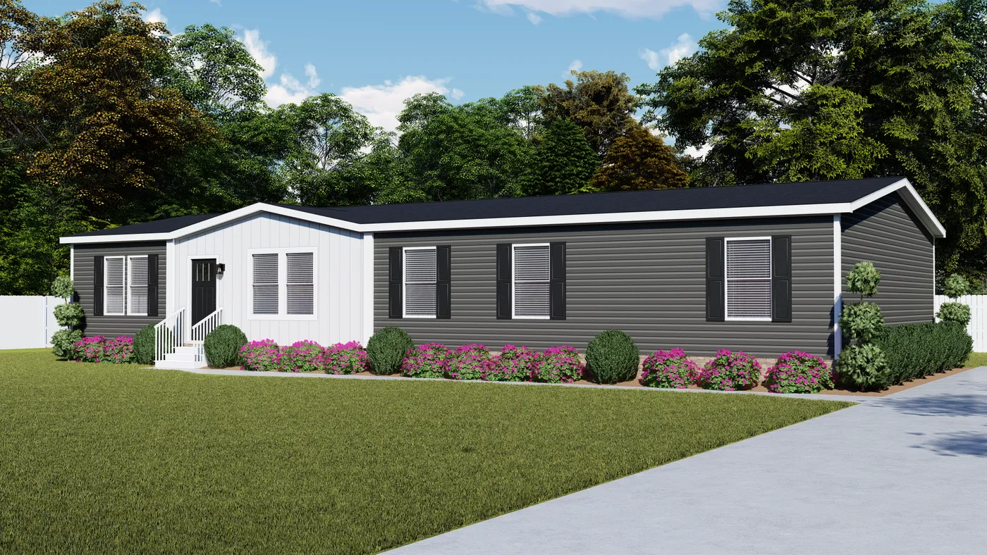 The VISION Exterior. This Manufactured Mobile Home features 4 bedrooms and 2 baths.