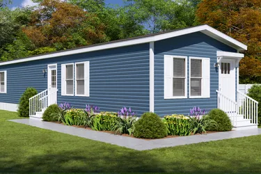 The BLAZER 66 F Exterior. This Manufactured Mobile Home features 3 bedrooms and 2 baths.