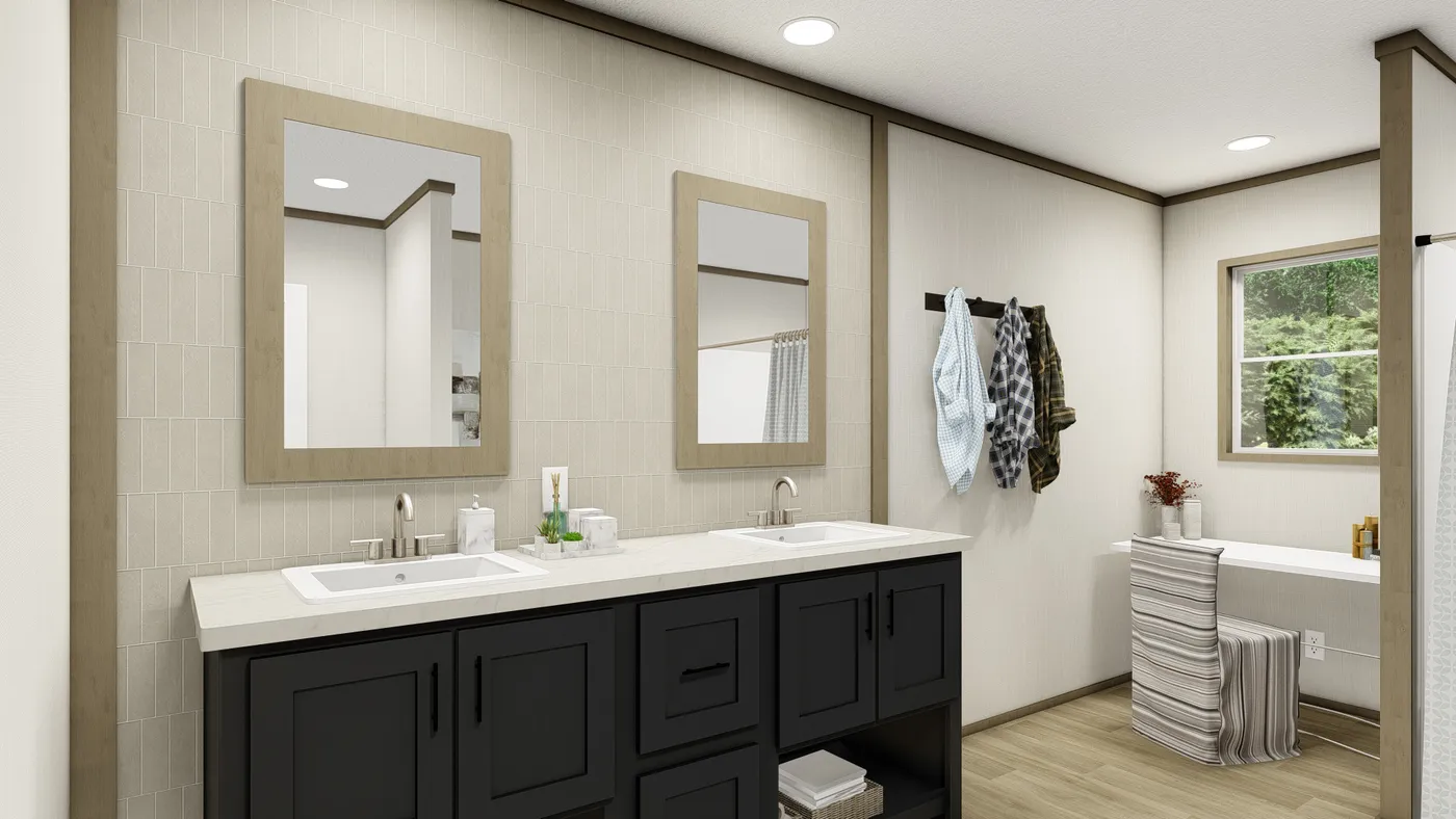 The SUMMIT Exterior. This Manufactured Mobile Home features 4 bedrooms and 3 baths.