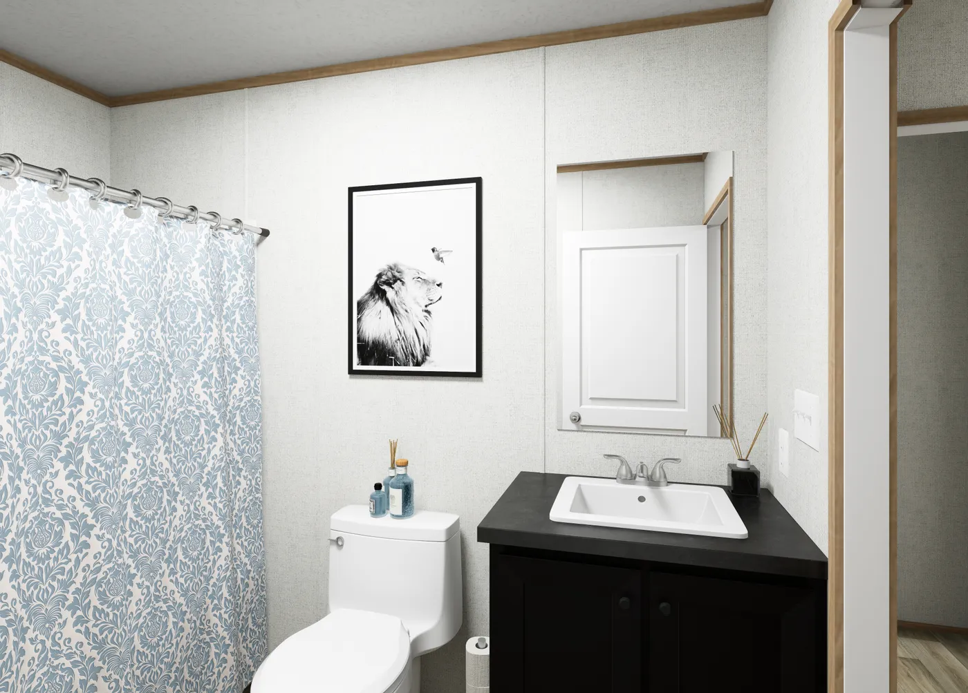 The ASPIRE Exterior. This Manufactured Mobile Home features 3 bedrooms and 2 baths.
