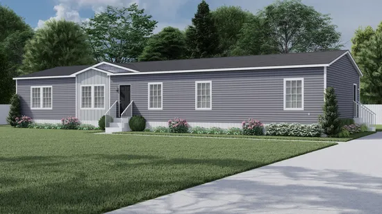 The 1444 CAROLINA Exterior. This Manufactured Mobile Home features 4 bedrooms and 2 baths.