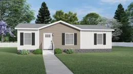 Colonial - Clay. The DRAKE Exterior. This Manufactured Mobile Home features 3 bedrooms and 2 baths.