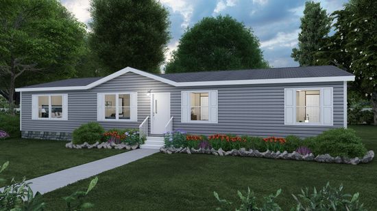 The MARVELOUS 3 Exterior. This Manufactured Mobile Home features 3 bedrooms and 2 baths.