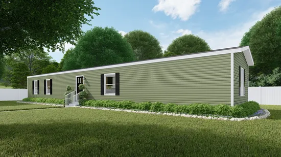 The BALANCE Exterior. This Manufactured Mobile Home features 3 bedrooms and 2 baths.