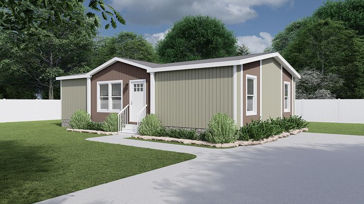 The CMH TEM2840-3A SWEET DREAMS Exterior. This Manufactured Mobile Home features 3 bedrooms and 2 baths.