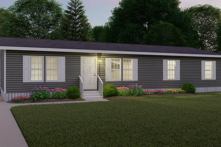 The WOODBRIDGE II LIL WOODY Exterior. This Manufactured Mobile Home features 3 bedrooms and 2 baths.