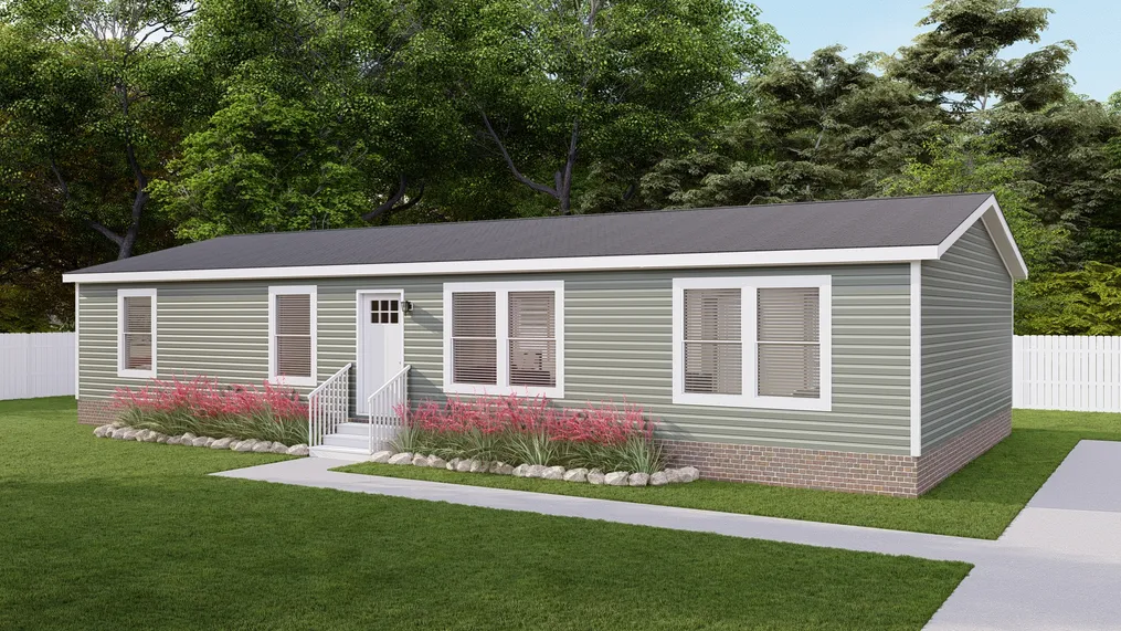 The 5628-E787 THE PULSE Exterior. This Manufactured Mobile Home features 3 bedrooms and 2 baths.