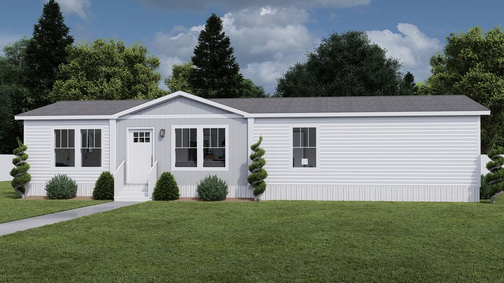 The MY GIRL Exterior. This Manufactured Mobile Home features 3 bedrooms and 2 baths.