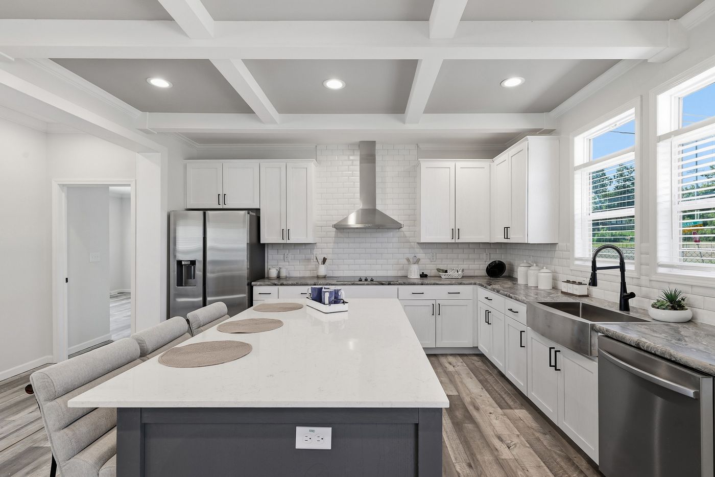 The SUPER 68 ELITE Exterior. This Manufactured Mobile Home features 3 bedrooms and 2 baths.