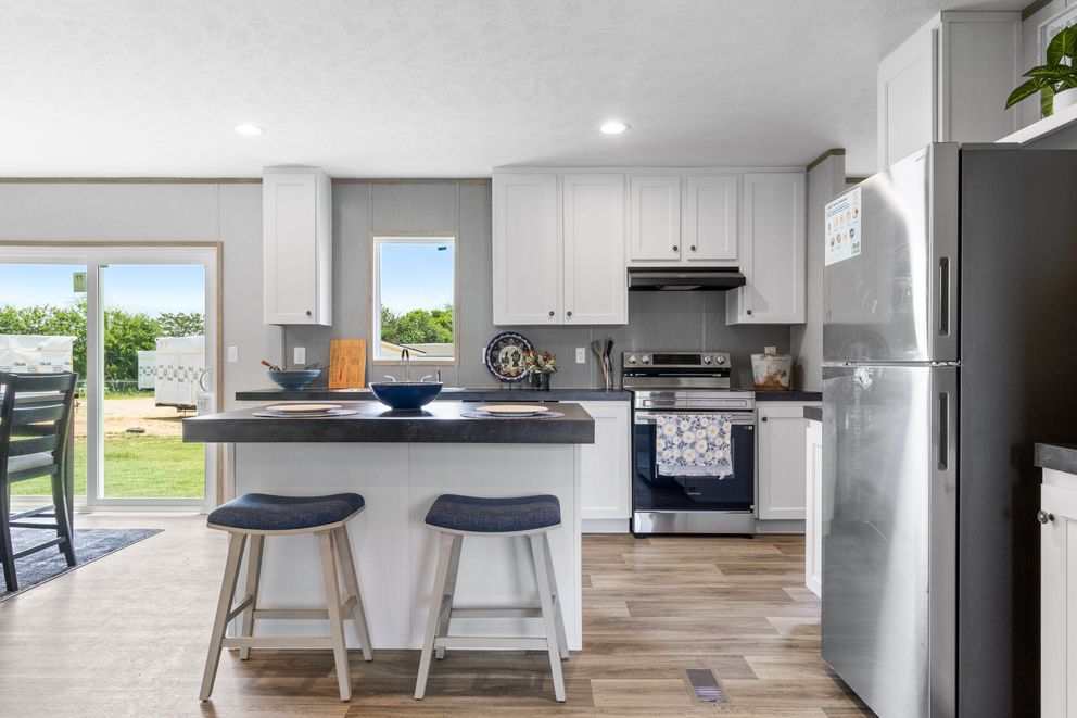 The HAVEN Exterior. This Manufactured Mobile Home features 3 bedrooms and 2 baths.