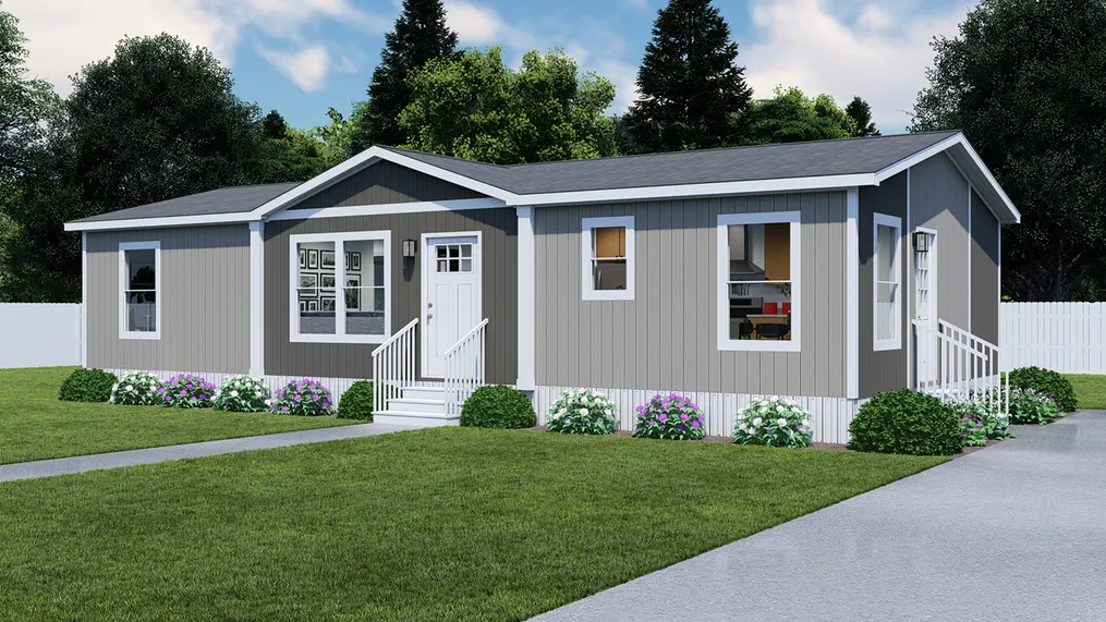 The CMH TEM2448-3A HERE COME T SUN Exterior. This Manufactured Mobile Home features 3 bedrooms and 2 baths.