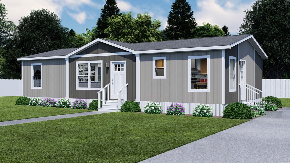 The CMH TEM2448-3A HERE COME T SUN Exterior. This Manufactured Mobile Home features 3 bedrooms and 2 baths.