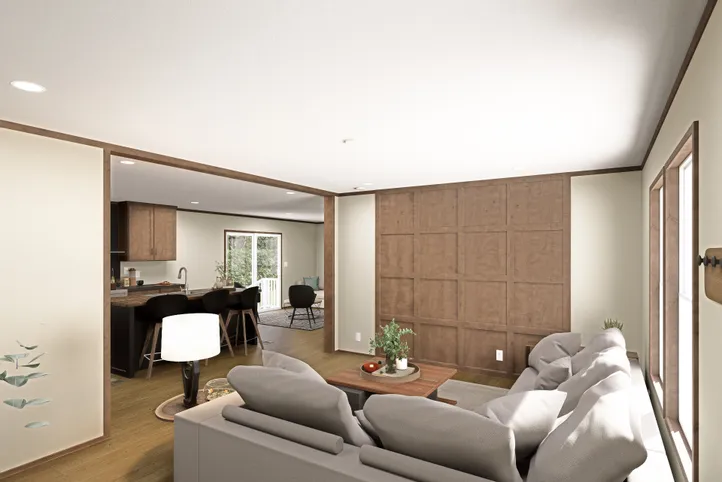 The BOONE Exterior. This Manufactured Mobile Home features 4 bedrooms and 2 baths.