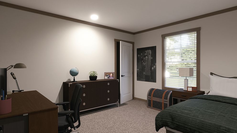 The TINSLEY Exterior. This Manufactured Mobile Home features 4 bedrooms and 2 baths.