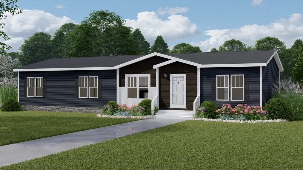 The BOUJEE 2 Exterior. This Manufactured Mobile Home features 3 bedrooms and 2 baths.