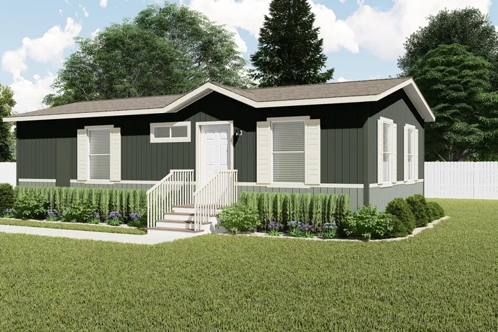 The FAIRPOINT 20382B Upgrade Cottage Exterior. This Manufactured Mobile Home features 2 bedrooms and 2 baths.