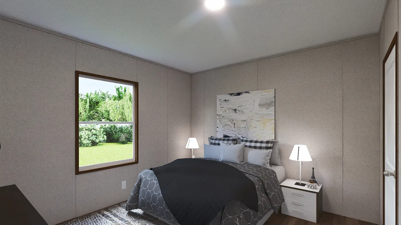 The REDWOOD Exterior. This Manufactured Mobile Home features 5 bedrooms and 3 baths.