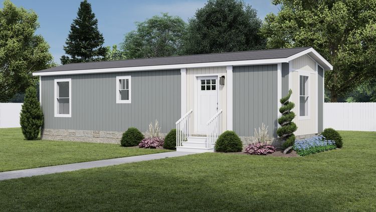 The 1440 IMAGINE Exterior. This Manufactured Mobile Home features 1 bedroom and 1 bath.