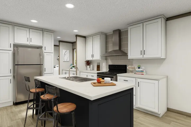 The SYDNEY Exterior. This Manufactured Mobile Home features 3 bedrooms and 2 baths.
