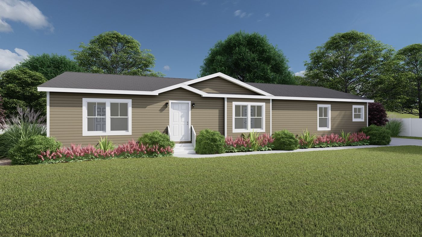 The LEGACY 66 Exterior. This Manufactured Mobile Home features 3 bedrooms and 2 baths.