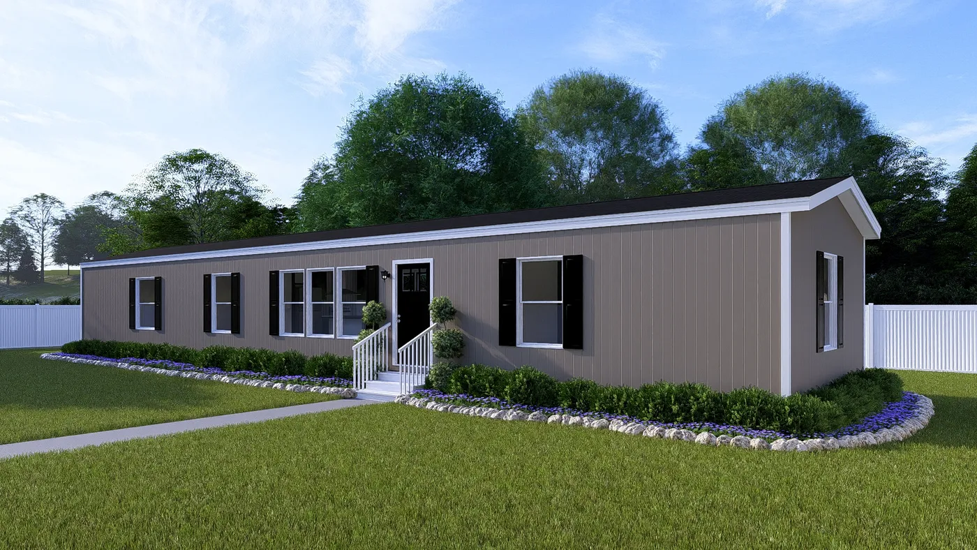 The FESTIVAL Exterior. This Manufactured Mobile Home features 3 bedrooms and 2 baths.