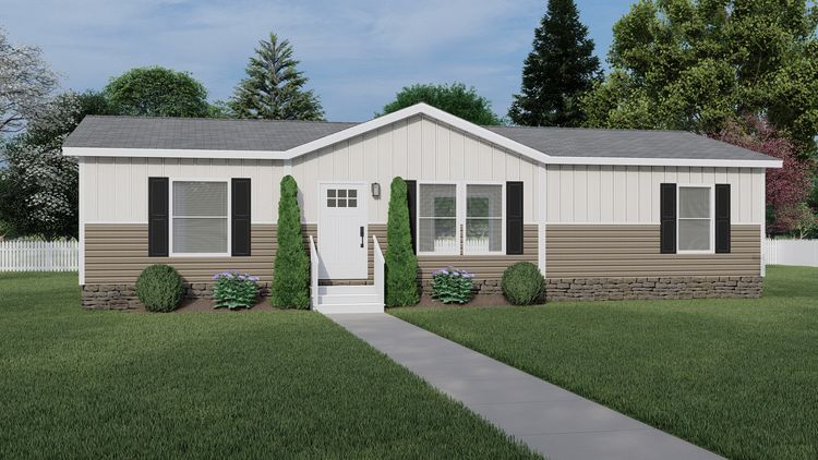 The DESOTO 4828-1148 Exterior. This Manufactured Mobile Home features 3 bedrooms and 2 baths.