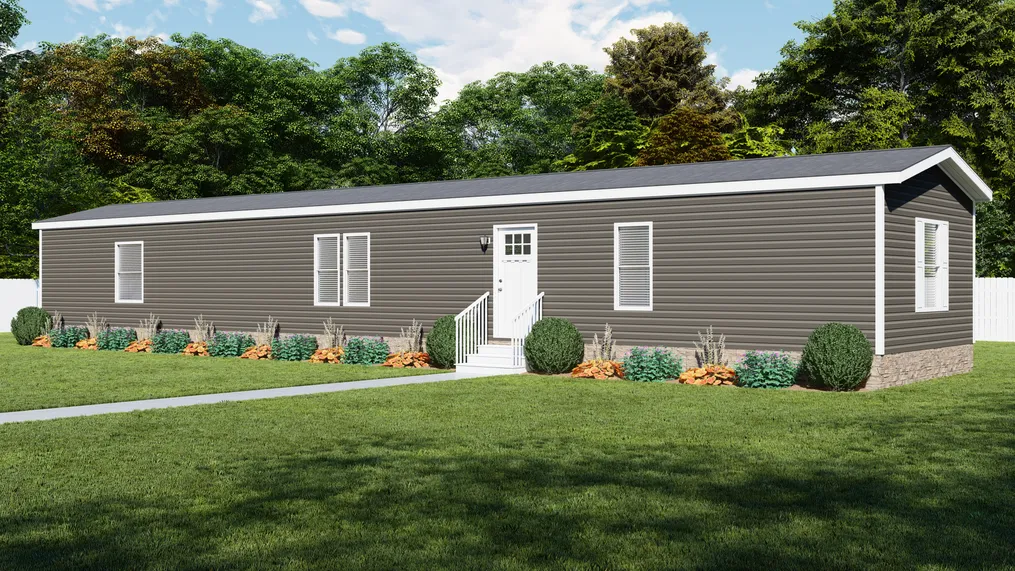 The ANNIVERSARY JEWEL Exterior. This Manufactured Mobile Home features 3 bedrooms and 2 baths.