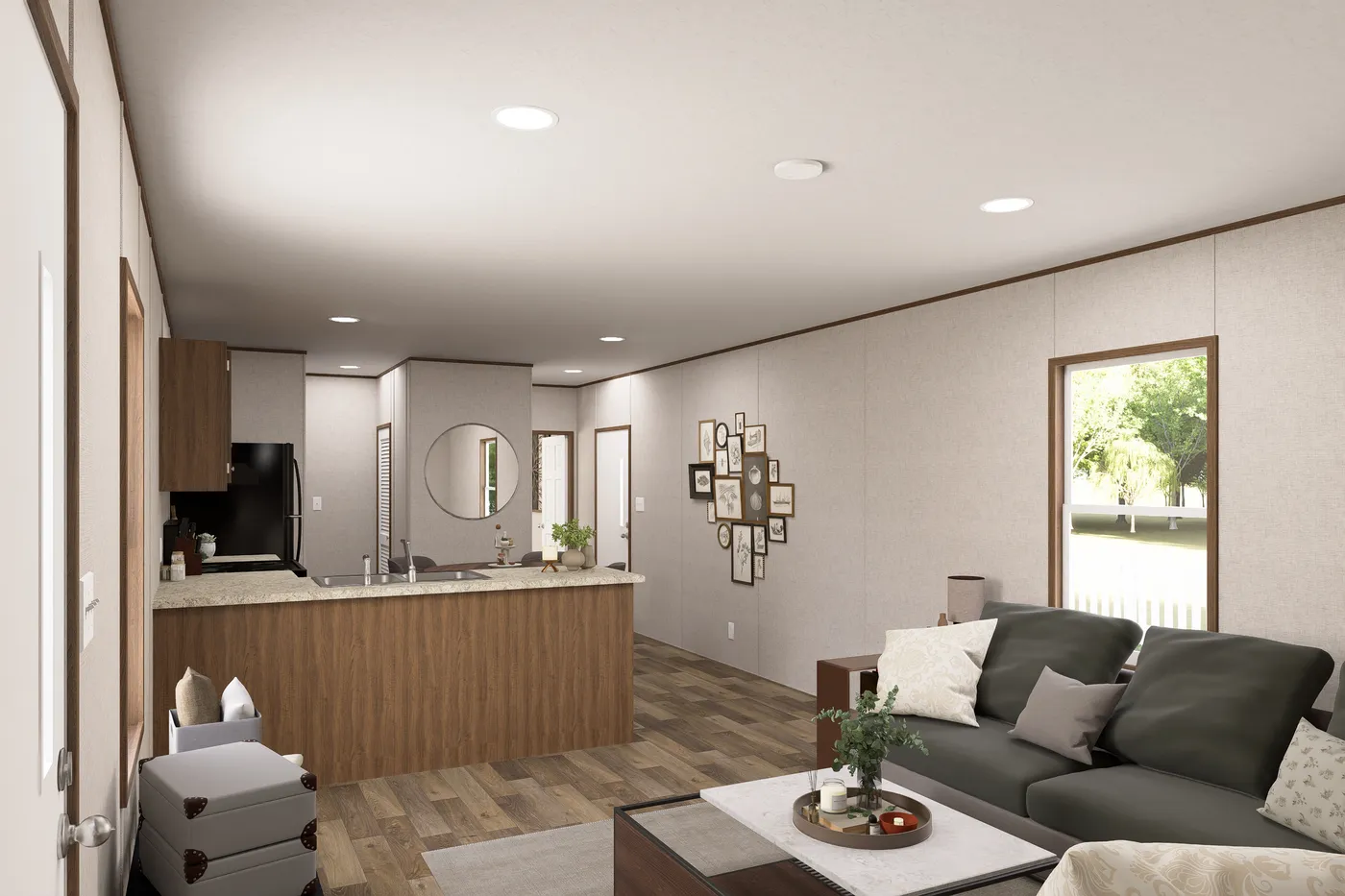 The CYPRESS Exterior. This Manufactured Mobile Home features 4 bedrooms and 2 baths.