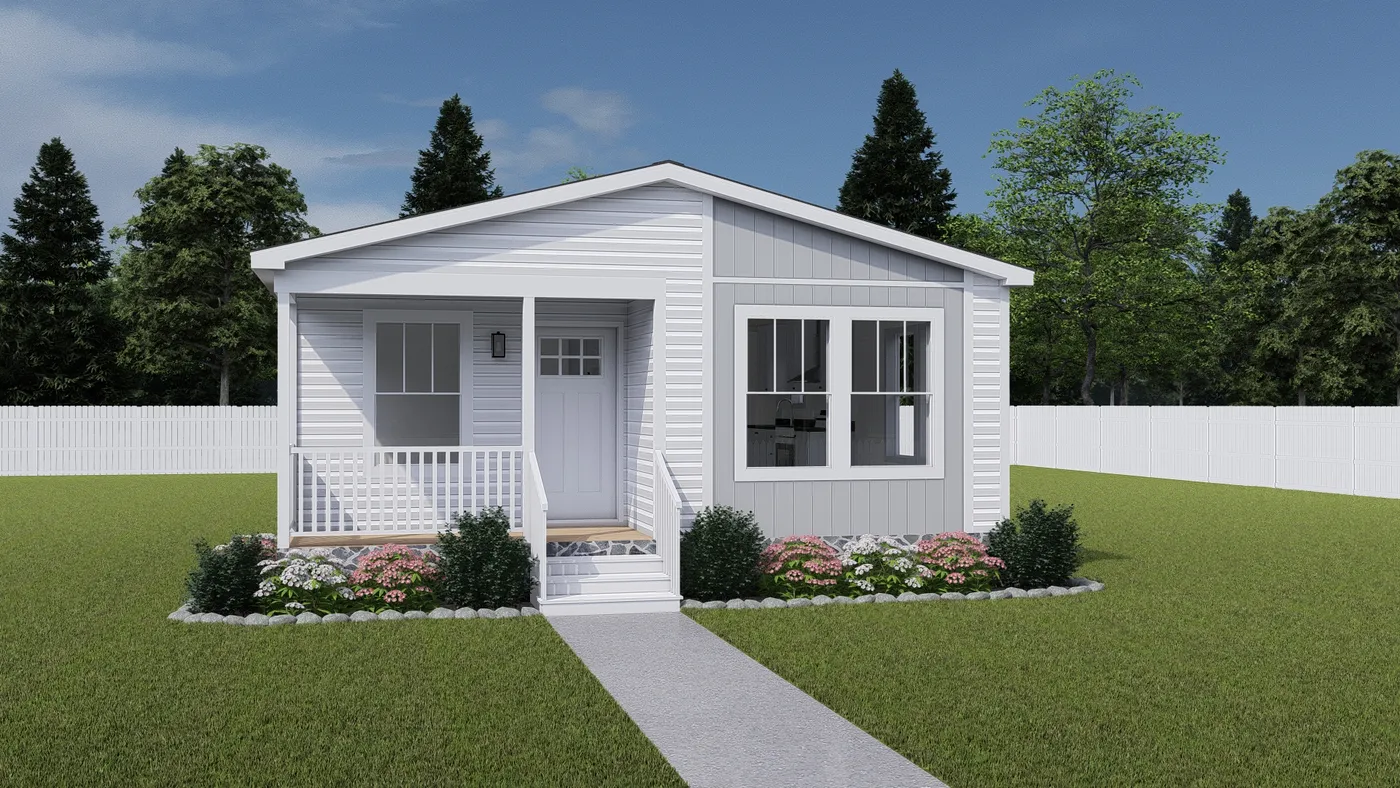 The WHOLE LOTTA LOVE Exterior. This Manufactured Mobile Home features 3 bedrooms and 2 baths.