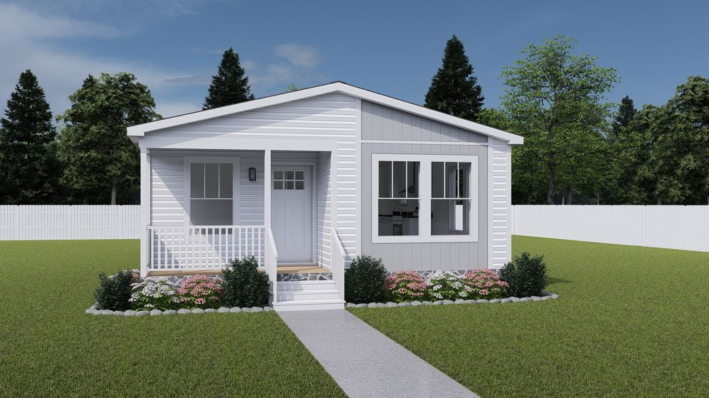 The WHOLE LOTTA LOVE Exterior. This Manufactured Mobile Home features 3 bedrooms and 2 baths.