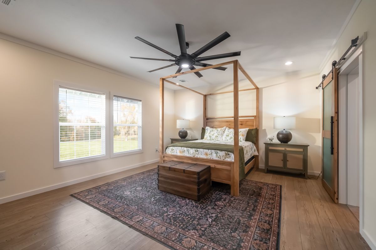 The THE ROCKING CHAIR Exterior. This Manufactured Mobile Home features 3 bedrooms and 2 baths.