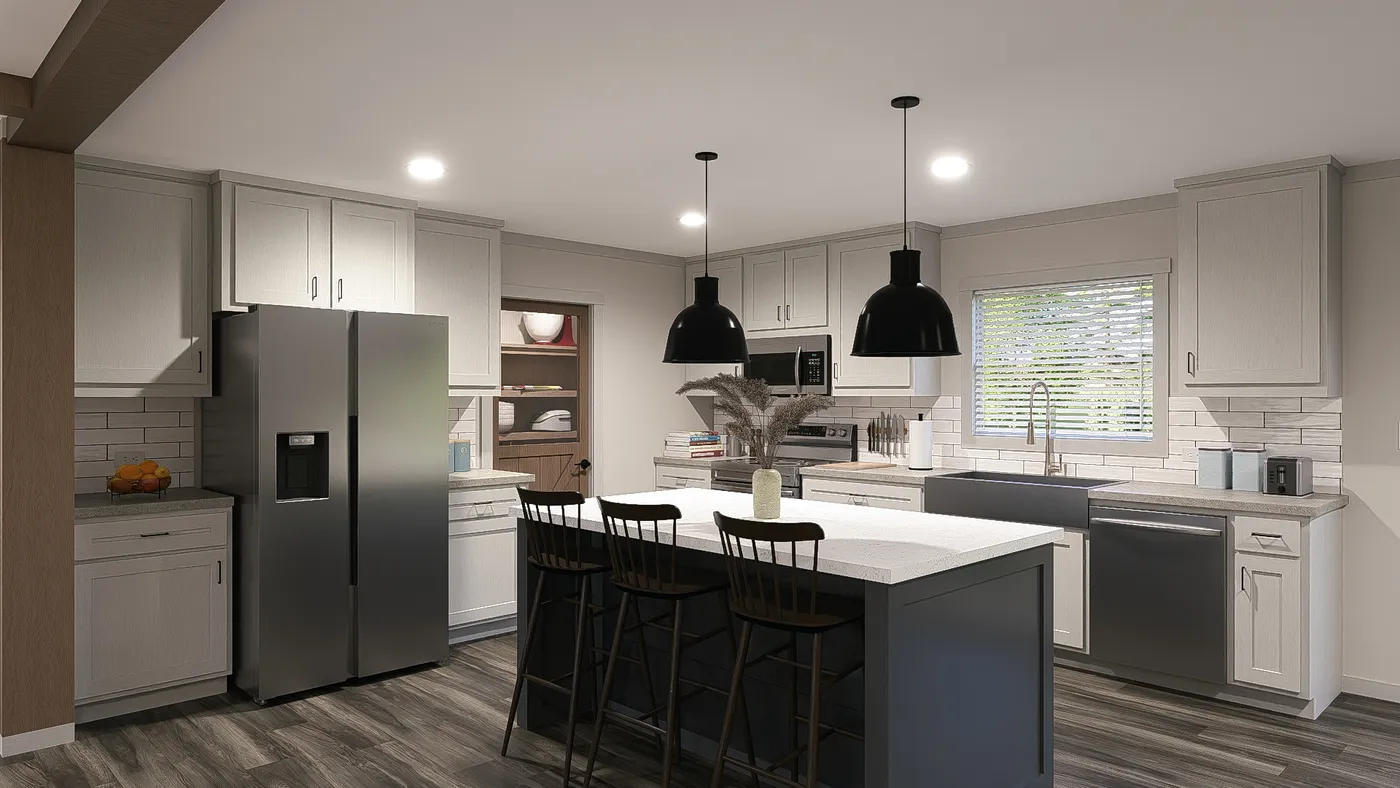 The FARM 3 FLEX DEN ELITE Exterior. This Manufactured Mobile Home features 3 bedrooms and 2 baths.