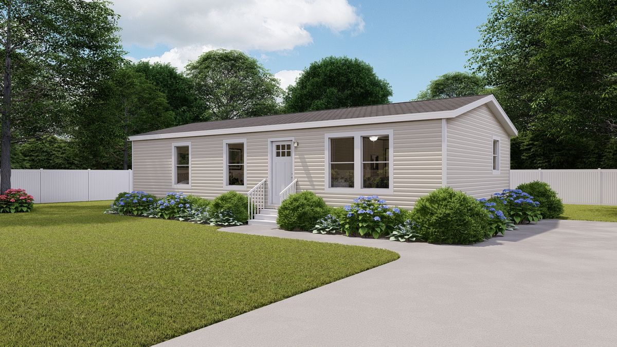 The 4424-CC53 IRONWOOD 44 Exterior. This Manufactured Mobile Home features 3 bedrooms and 2 baths.