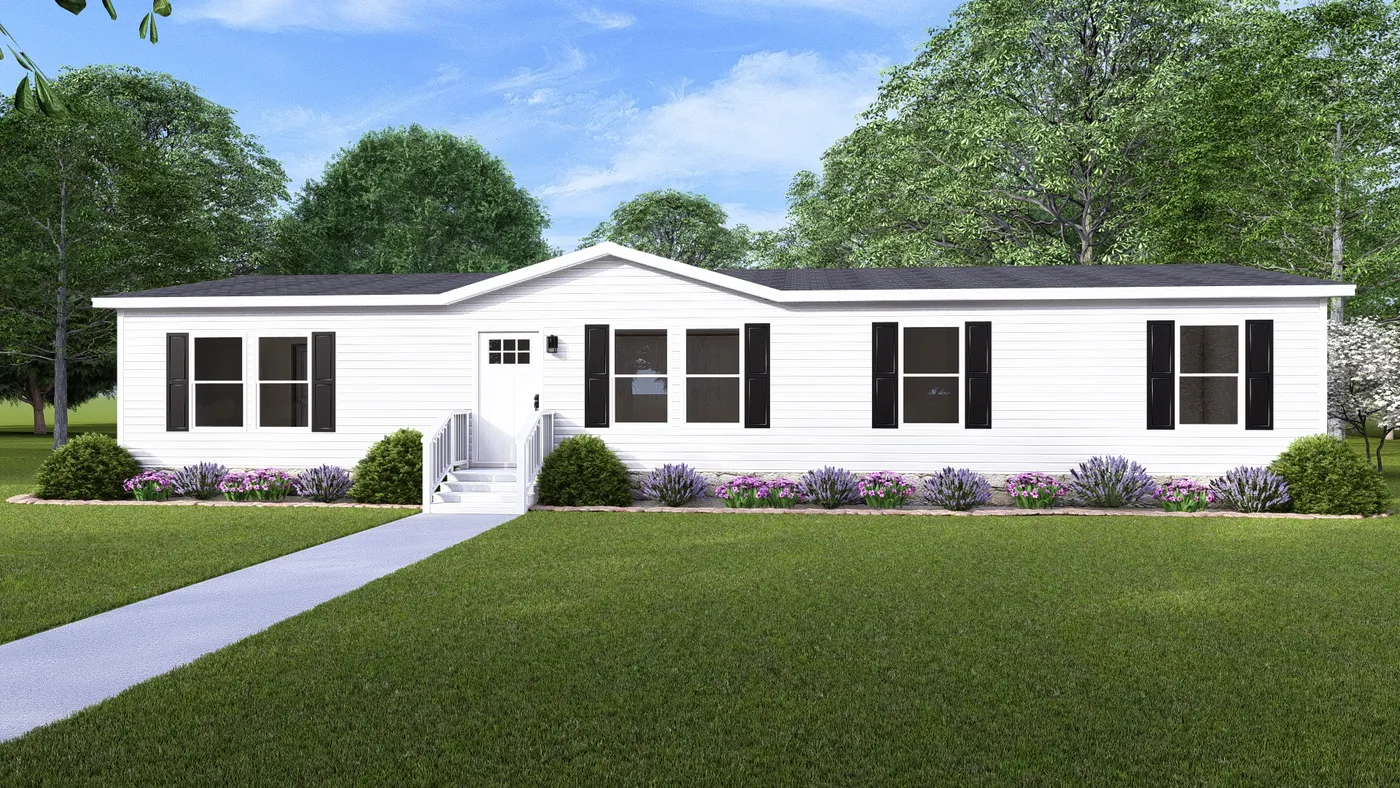 The FIJI Exterior. This Manufactured Mobile Home features 3 bedrooms and 2 baths.