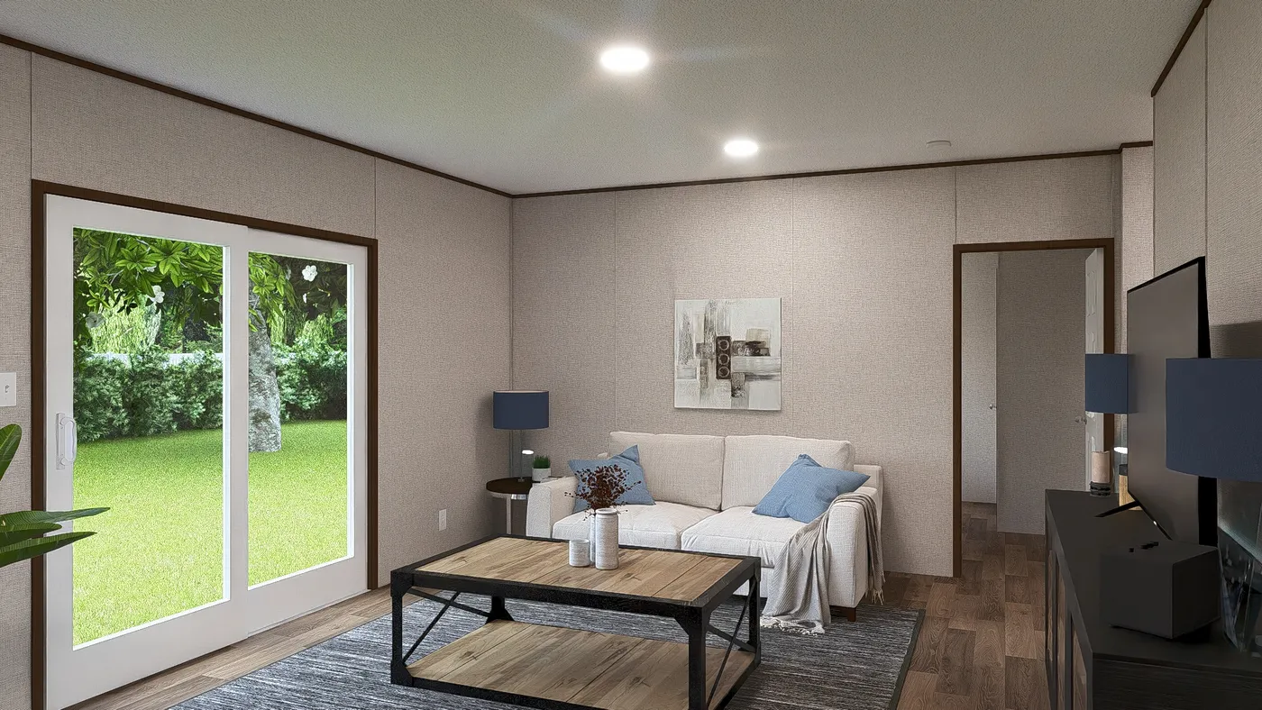 The OAK Exterior. This Manufactured Mobile Home features 4 bedrooms and 2 baths.